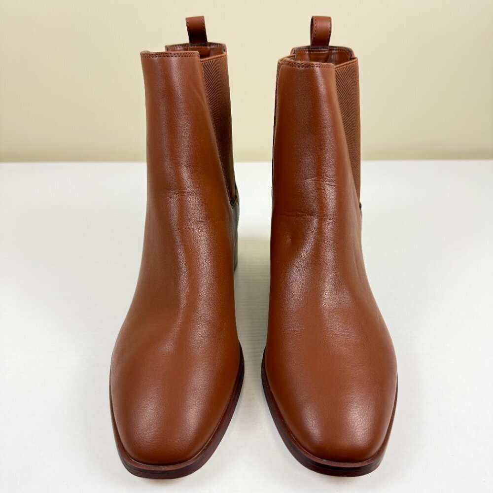 EUC J. Crew Brown Pull On Chelsea Boots - Picture 2 of 11